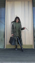 KAKI, long jacket with hood "BEST CHOICE" FC85